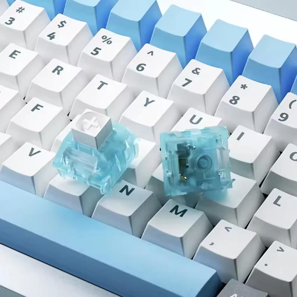 Kailh Arctic Fox Box Switch Компьютерная Механическая Игровая Клавиатура 5 Контактов Тактильные Щёлкающие Свитчи Горячая Замена RGB SMD для VGN Kit