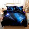 3D Цифровой, Планета, Космос, Земля, Постельное белье Комплект из четырех предметов Комплект из трех предметов простыней