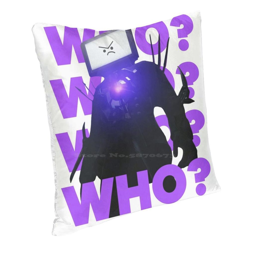 Titan Tv Man Angry! - Skibidi Toilet Pillowcase Bedroom Home Decoration Skibiti Tv Man Skibidi Titan Tv Man Skibidi Titan Tvman