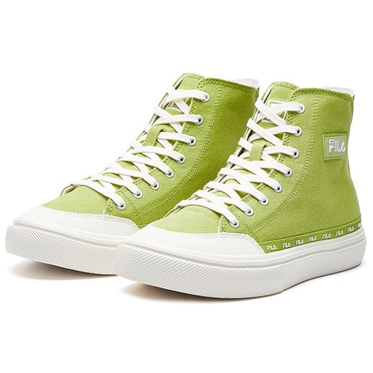 (WMNS) FILA Strada Mid-top Canvas Shoes Green/White Women's F12W034412FGO