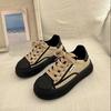 Fashionable Platform Sneakers Women's Autumn New Ins Trendy Fashionable Shell Toe Casual Shoes Bread Shoes