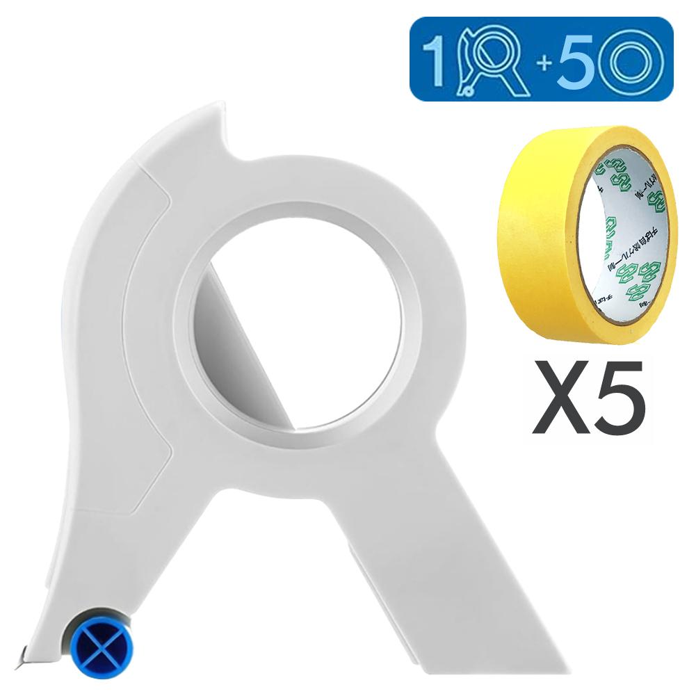 Новый аппликатор-диспенсер для малярного скотча, машина для клейкой ленты с инструментом для резки ленты для ремонта и украшения трещин в плитке