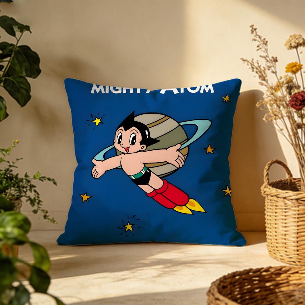 Hot A Astro Boying Cushion Cover Versatile DoubleSided Pillow Case Fit for Sofa Bed Car Daily Decor