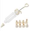 Шприц для глазури, 8 насадок, декоратор для торта, десерта, набор декораторов