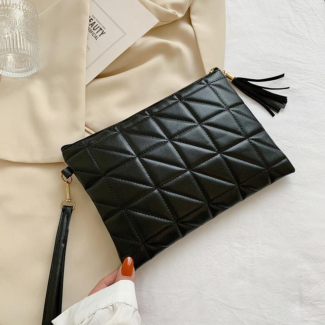 Сумки-конверты с ромбовидной решеткой и вышивкой, женский клатч из искусственной кожи, женские повседневные сумки, вечерняя сумка-тоут