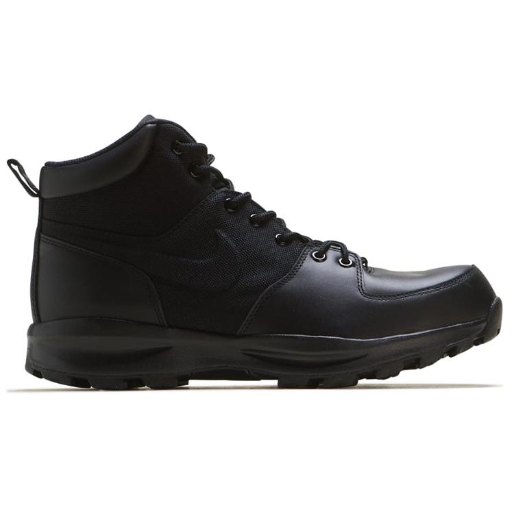 Nike Manoa Leather TXT 'Черный' 2019 (унисекс) Черные / Черные / Черные уличные ботинки 456975 001