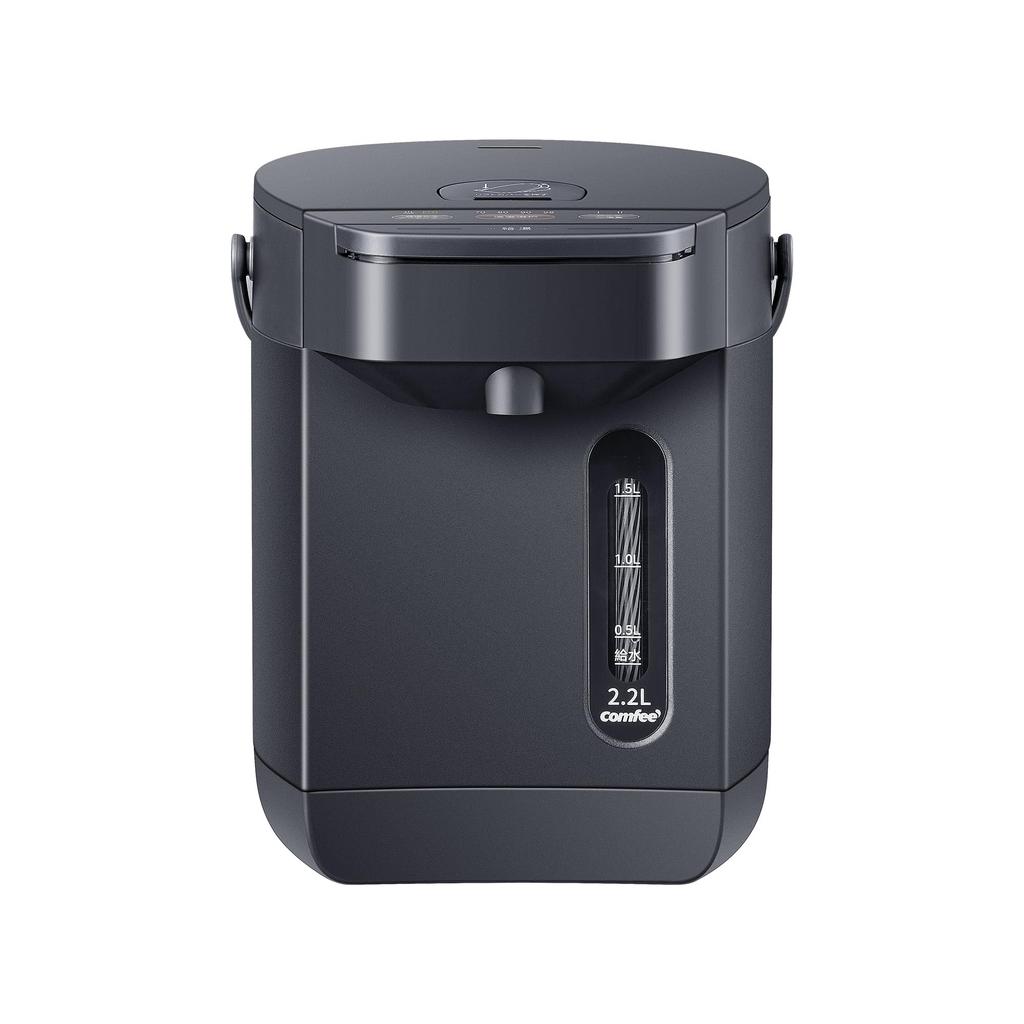 COMFEE' Electric Kettle, 2.2L Capacity, Microcomputer Controlled, Temperature Adjustment, Safety Lock, Water Volume Selection, Energy Saving, Indigo G
