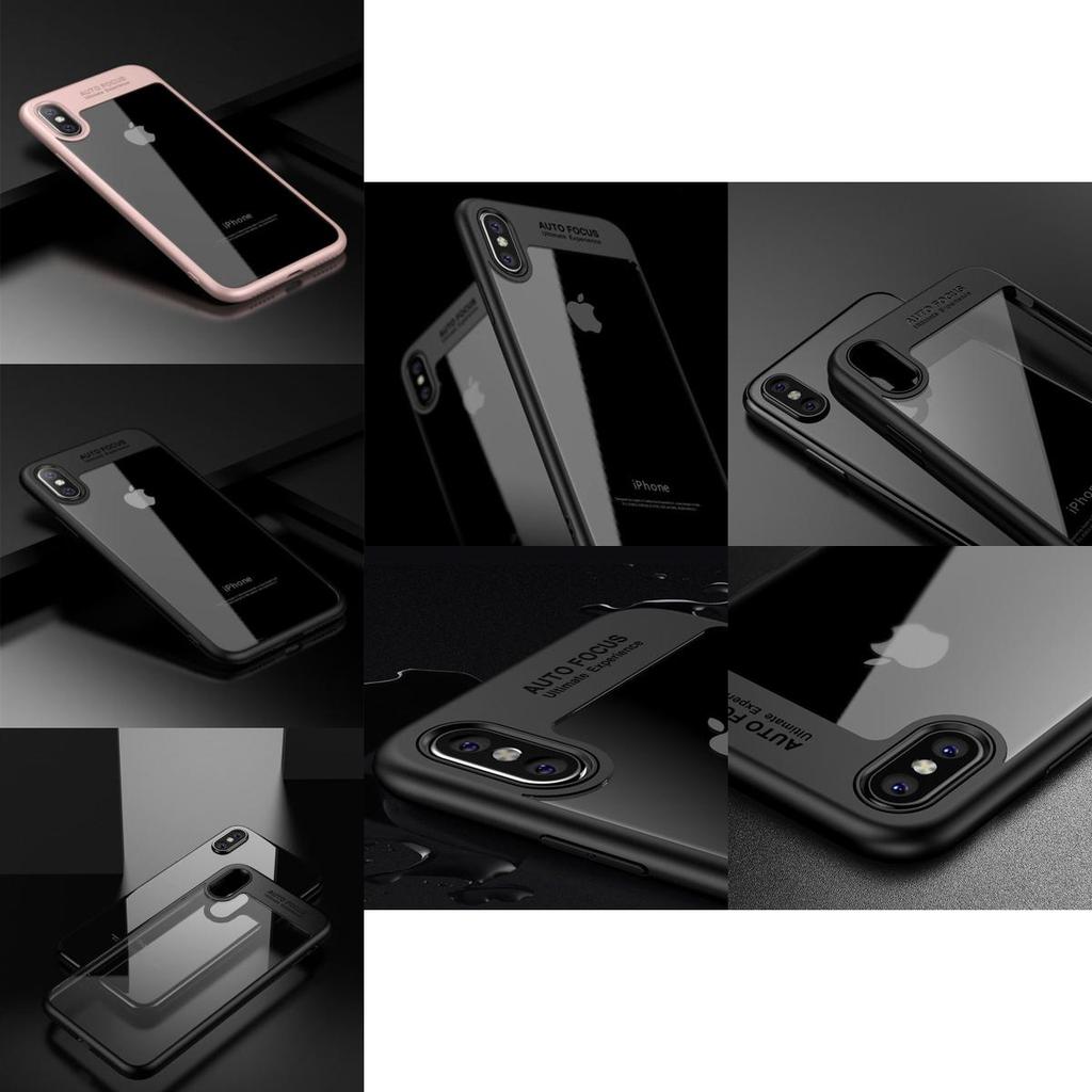 X Для iPhone 8 7 6s Plus 10 Роскошный Ультратонкий Прозрачный Ударопрочный Бампер Чехол