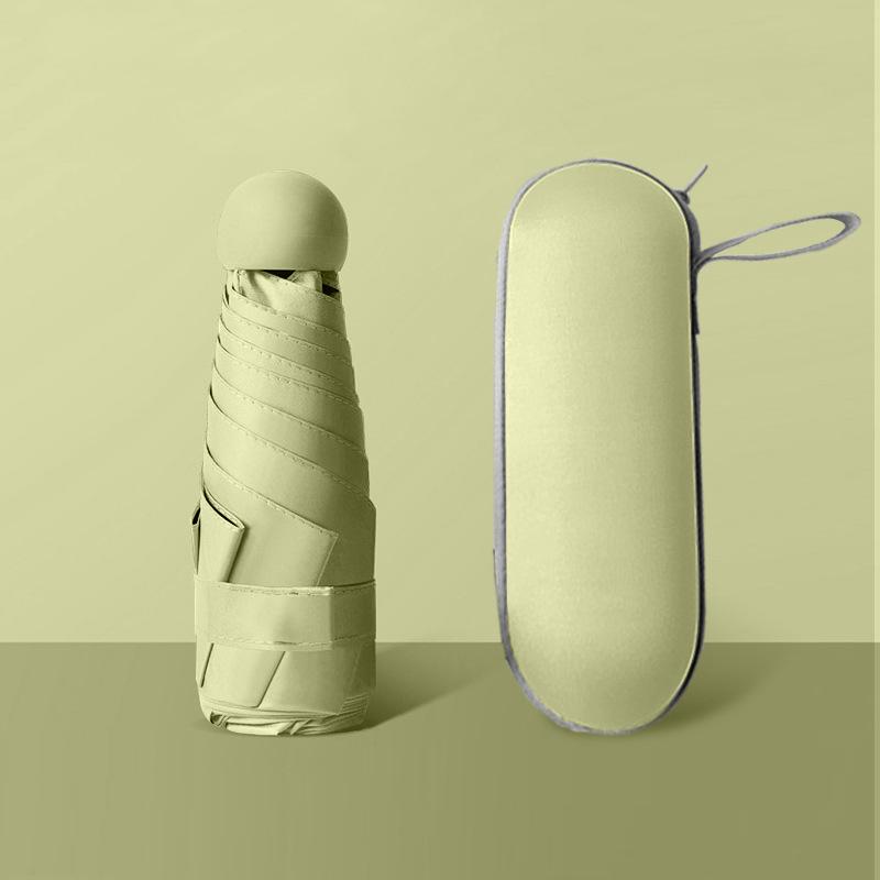 Скидка 50%: Компактный черный зонт с защитой от УФ-излучения для солнца и дождя