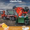 MOULD KING 15019 Технический автомобиль, игрушки для мальчиков, моторизованная модель мусоровоза, строительные блоки MOC-38031, кирпичи, детские рождественские подарки
