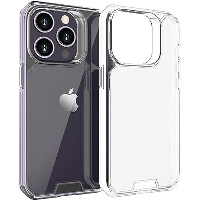 Coque antichoc - MUVIT - iPhone 14 Pro - Transparent - Souple - 2 m de protection