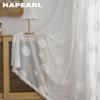 1 шт. NAPEARL, модная универсальная тюлевая занавеска с узором облаков, жаккардовая занавеска, удобная и мягкая тюлевая занавеска для гостиной, спальни, домашний декор