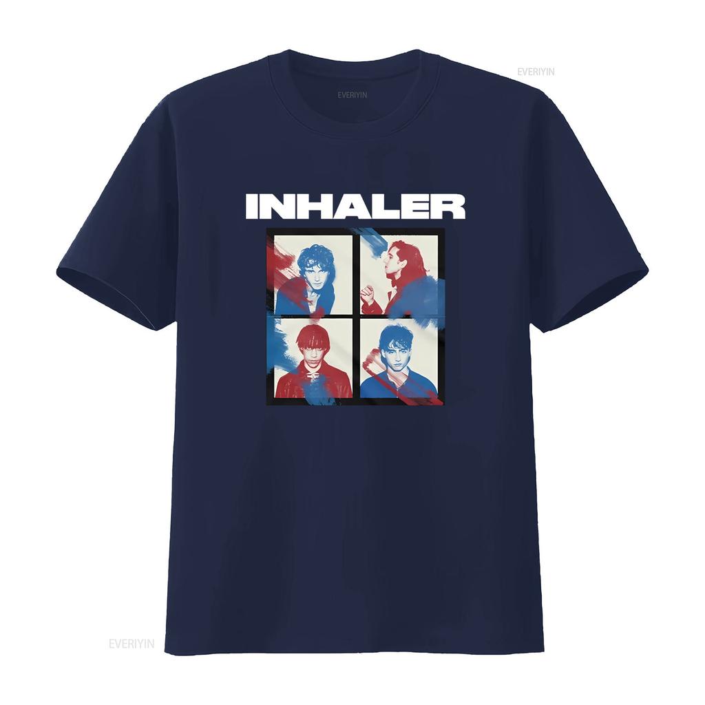 Новая футболка с принтом "Inhaler Band" для унисекс и унисекс Элайджа Хьюсон Джош Дженкинсон Стиль Инди Мероприятия Винтажная Дизайнерская Одежда
