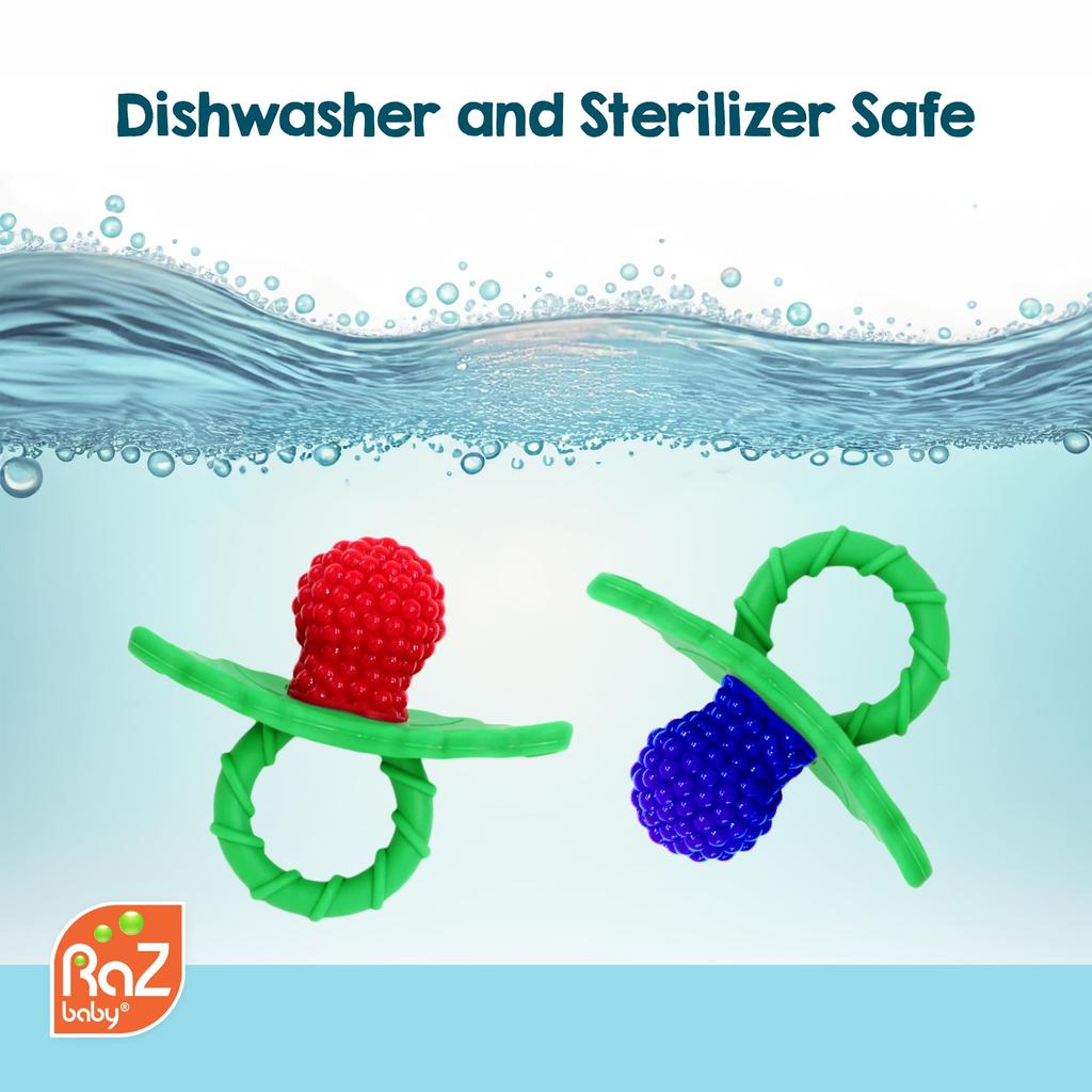 RaZbaby Малиновый прорезыватель Клубничный прорезыватель [Продукт]