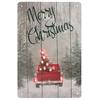 Vintage Merry Christmas Metal Tin Sign  Rustic Wall Art Plaque for Home Cafe Garden Bar Club Man Cave  Perfect Holiday Decor