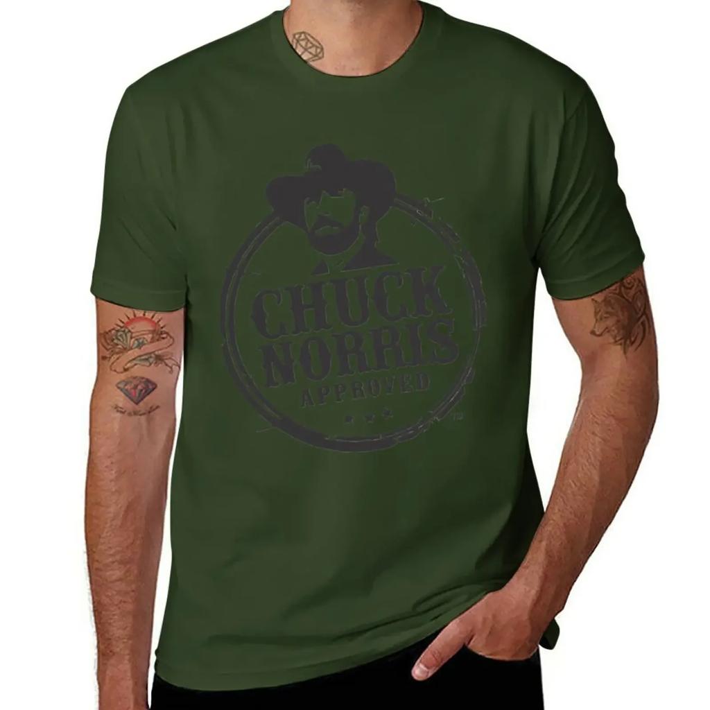 Chuck Norris T-Shirt korean fashion Short sleeve tee boys whites fruit of the loom mens t shirts