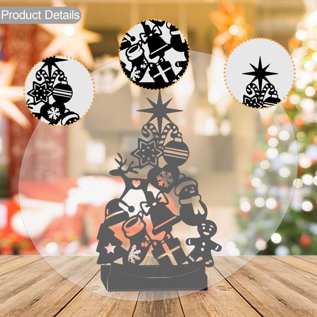 Christmas Iron Candle Holder Table Centerpiece, Sturdy Home Decor, Decoration for Dining