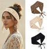 Handmade Headband Floral Head Kerchief Retro Knit Hair Band