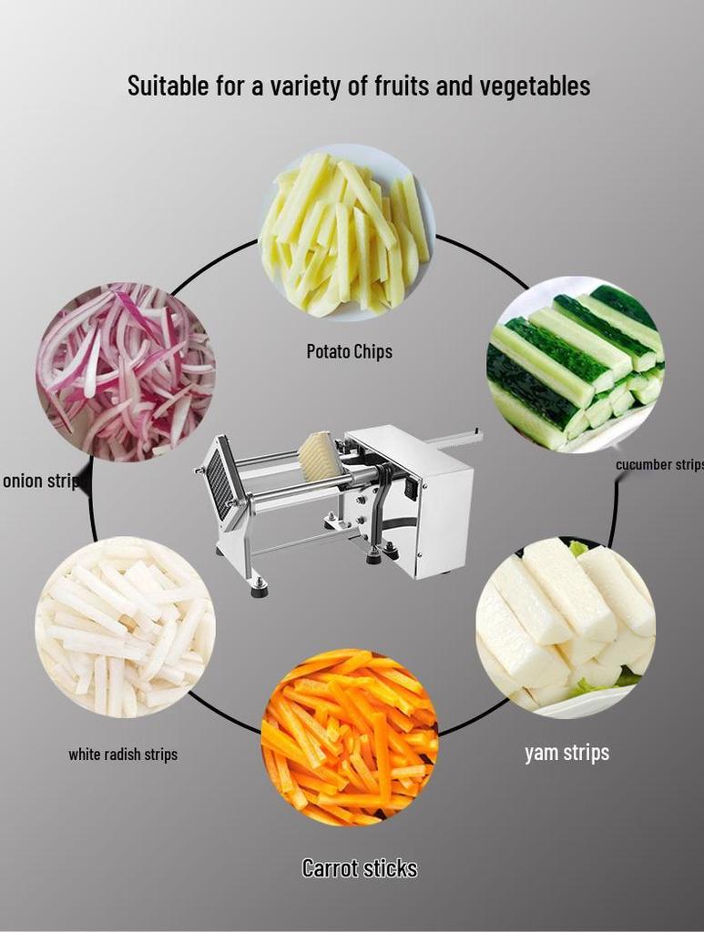 Electric Stainless Steel French Fry & Vegetable Cutter