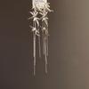 Chinese Ancient Style Long Tassel Dangle Earrings Zinc Zinc Alloy Ear Jewelry Bamboo Leaf Earrings  Women