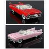 1/24 Cadillac Eldorado Винтажная Ретро Игрушка для Детей Литой Металлический Миниатюрный Модель Инерционный Звук и Свет Коллекция Подарок Мальчикам