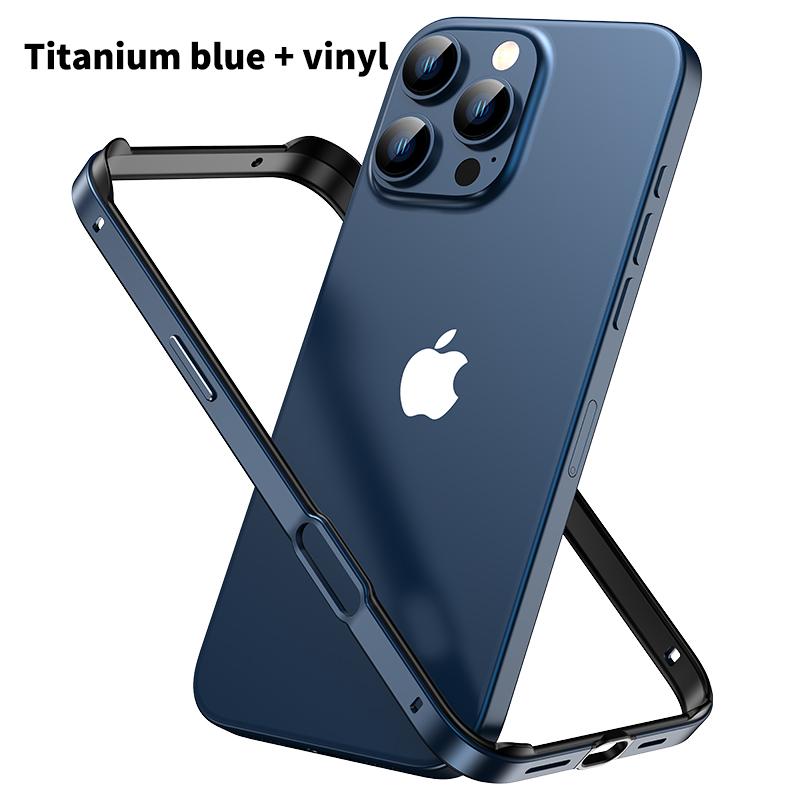 Hybrid Silicone Frame Aluminum Metal Phone Case for iPhone 16 15 14 Plus 13 12 11 Pro Max Xs Xr Anti-Fall Corners Bumper Cover