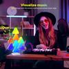 Triangular Smart LED Light, 6pcs RGB LED Lamps with Various Dynamic Modes and Music Synchronization Modes, Gaming Lamp, Ambience Light for Room