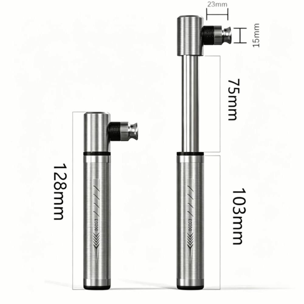 Mini Size Bicycle Pump Aluminum Zinc Zinc Alloy Cycling Pump Portable Hand Inflator Mini Bike Pump Cycling