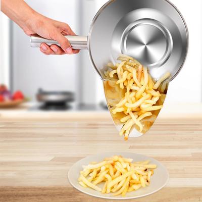 Коммерческий совок для попкорна, мешок для картофеля фри, левая ручка из нержавеющей стали для ресторанов