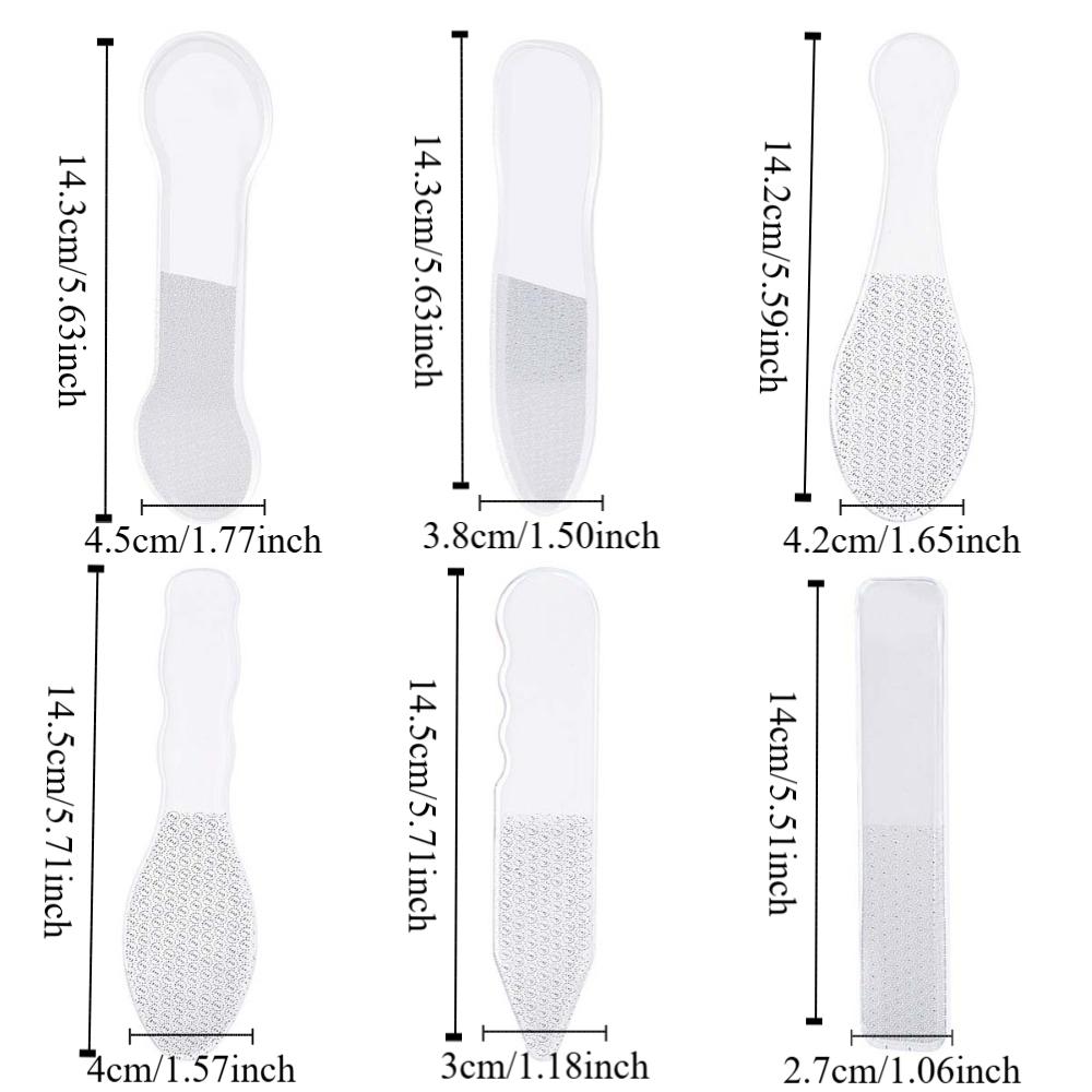 Инструменты для ухода за ногами Стеклянный инструмент для педикюра Прозрачная пемза для педикюра Нано-стеклянная пилка для ног Домашний