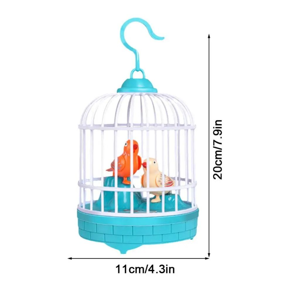 Parrot Cage Talking Electric Bird Realistic Voice Simulation Bird Cage  Entertainment