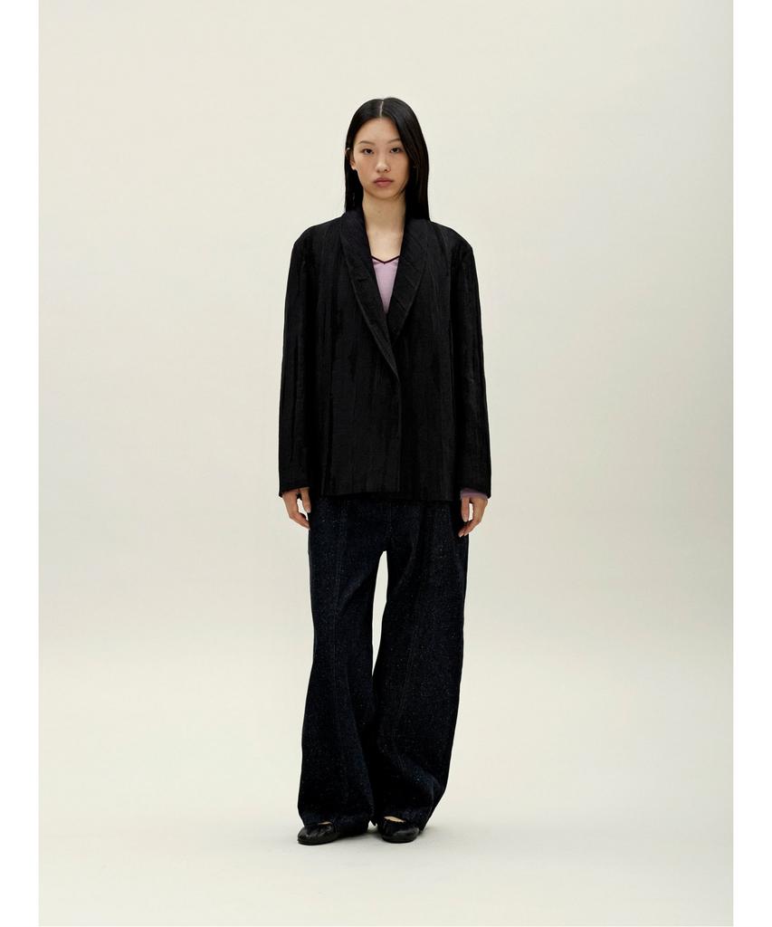 Anggae Jacquard Jacket Black
