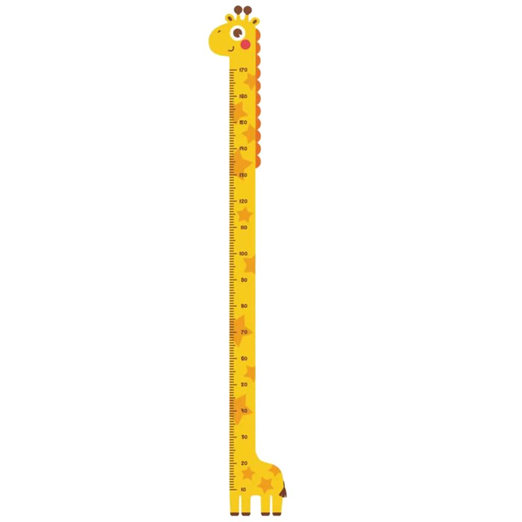 Cute Cartoon Children's Height Chart Sticker Fun and Educational Dinosaur/Giraffe Wall Height Measuring Ruler Decor