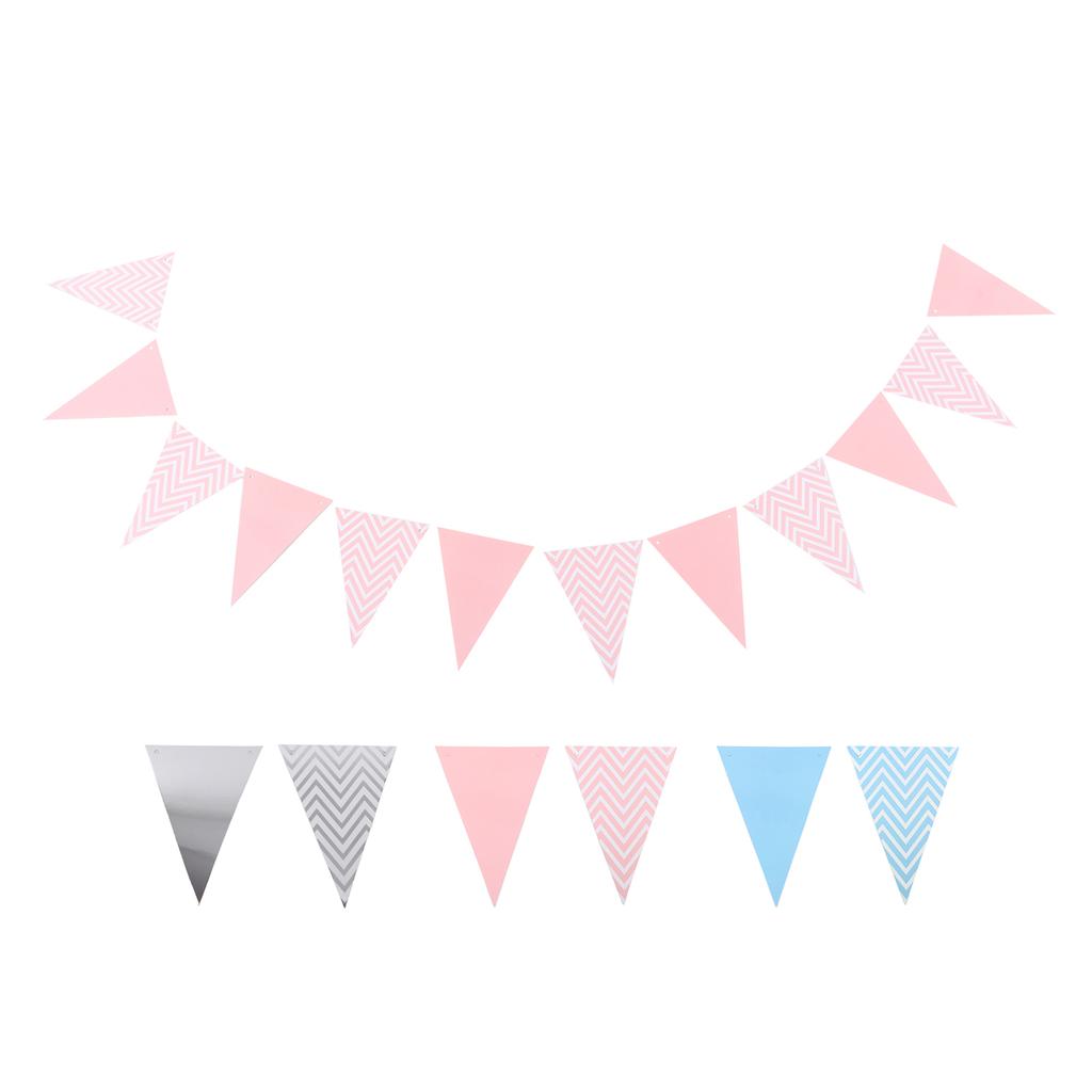 Pennant Wedding Room Children\'s Room Birthday Party Dress Up Supplies Wavy Pull Flag Pennant Bunting