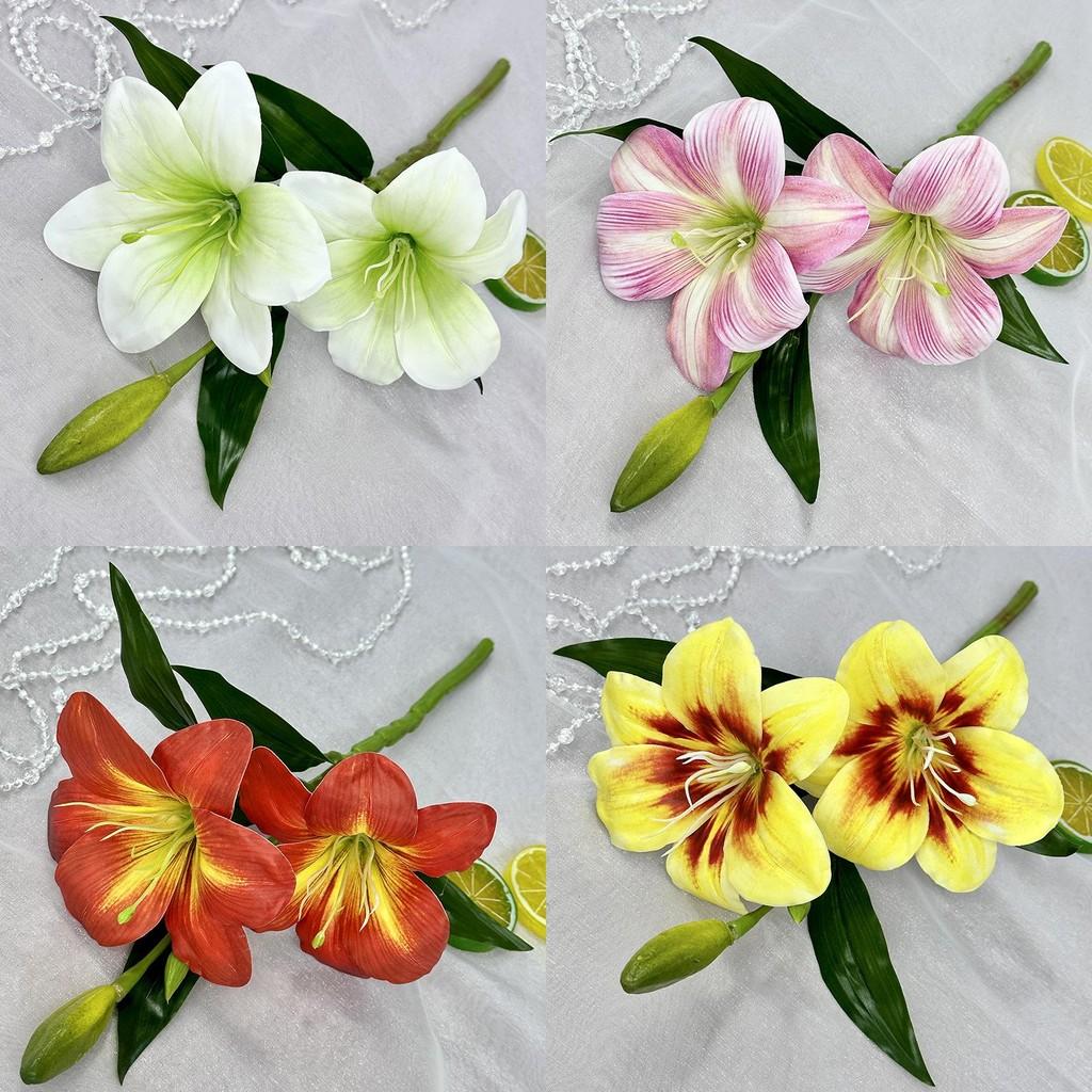 No Ip Realistic Lily And Foxglove Faux Flowers With 3d Printing For Home Styling