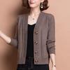 2023 Stylish Knitted Cardigan: Spring & Autumn Outerwear for Middle-aged Women