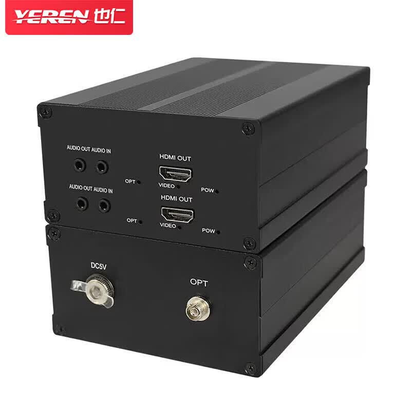 Двунаправленный оптоволоконный удлинитель HDMI и аудио Ye Ren