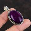 Подвеска из фиолетового огненного лабрадорита, серебряная подвеска 925 пробы, оригинальный кулон с драгоценным камнем, красивое серебряное ювелирное изделие, подвеска ручной работы, подарок для нее
