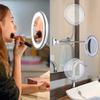 Flexible Gooseneck 10 X Magnifying Led Lighted Mirror Illuminated