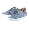 Lunar Womens/Ladies Exbury Floral Leather Plimsolls