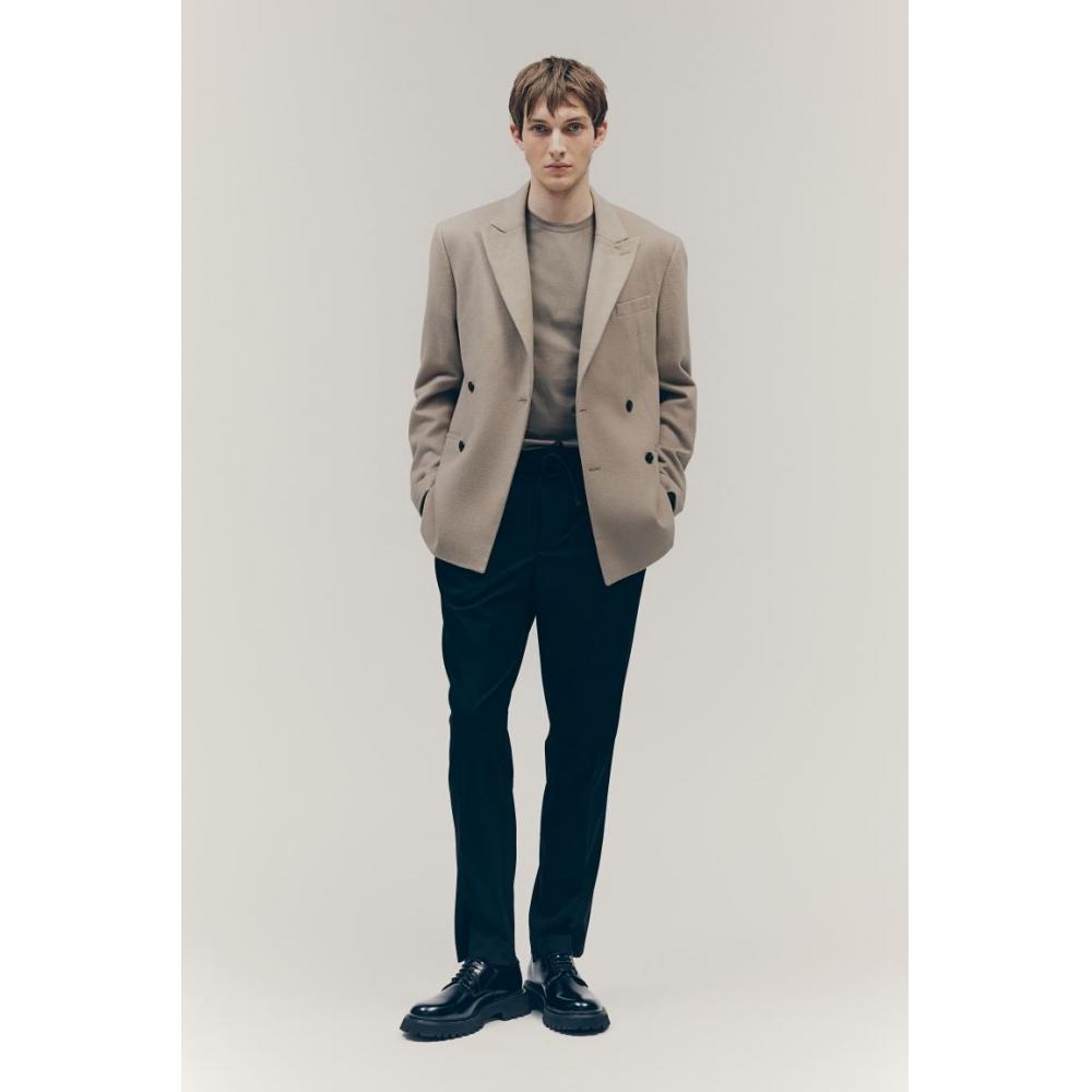 Брюки-джоггеры HM Tailored Slim Fit, черные