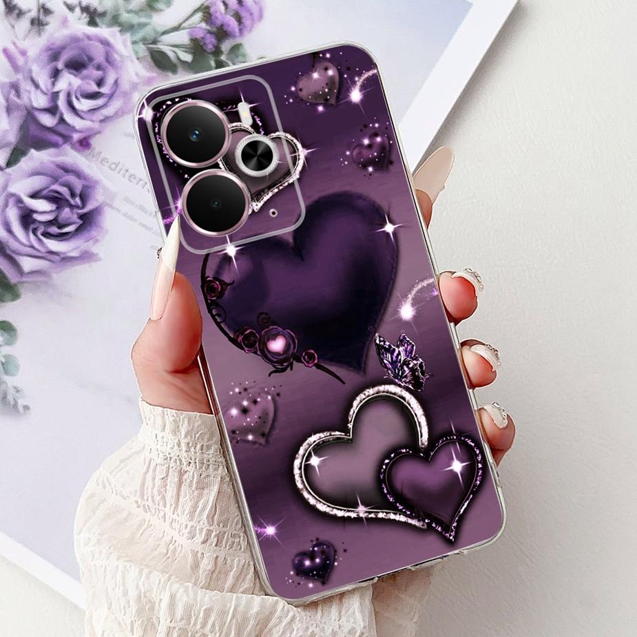 For Realme 14 5G Case RMX5075 Stylish Butterfly Painted Cover Silicone Case For Realme 14X 14 Realme14 T 14T 5G Soft Fundas Bags