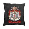 Knights Templar Coat Of Arms Throw Pillow Case Bedroom Decoration Print Medieval Crusader Cross Cushion Cover Zipper Pillowslip