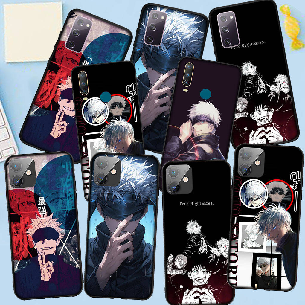 Phone Case for Samsung Galaxy S25 S23 S22 S24 Ultra FE A05 A06 A15 A16 A36 A37 A35 A54 A55 A56 A57 A25 A26 A53 Gojo Satoru Jujutsu Kaisen Cute Cover