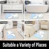VIKAMA Cute Cartoon Blue Bunny Carpet Soft Doormat Kitchen Rug Beauty Rug For Bedroom Carpet For Live Room Bathroom Mat Home Dec