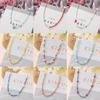 iF ME Korean Beads Necklace Fashion Heart Pendant Necklaces Choker Women Jewelry Accessories