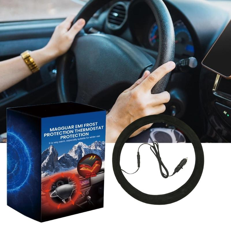 User Friendly Car Heating Steering Wheel Cover Modifiable Temperature for Car