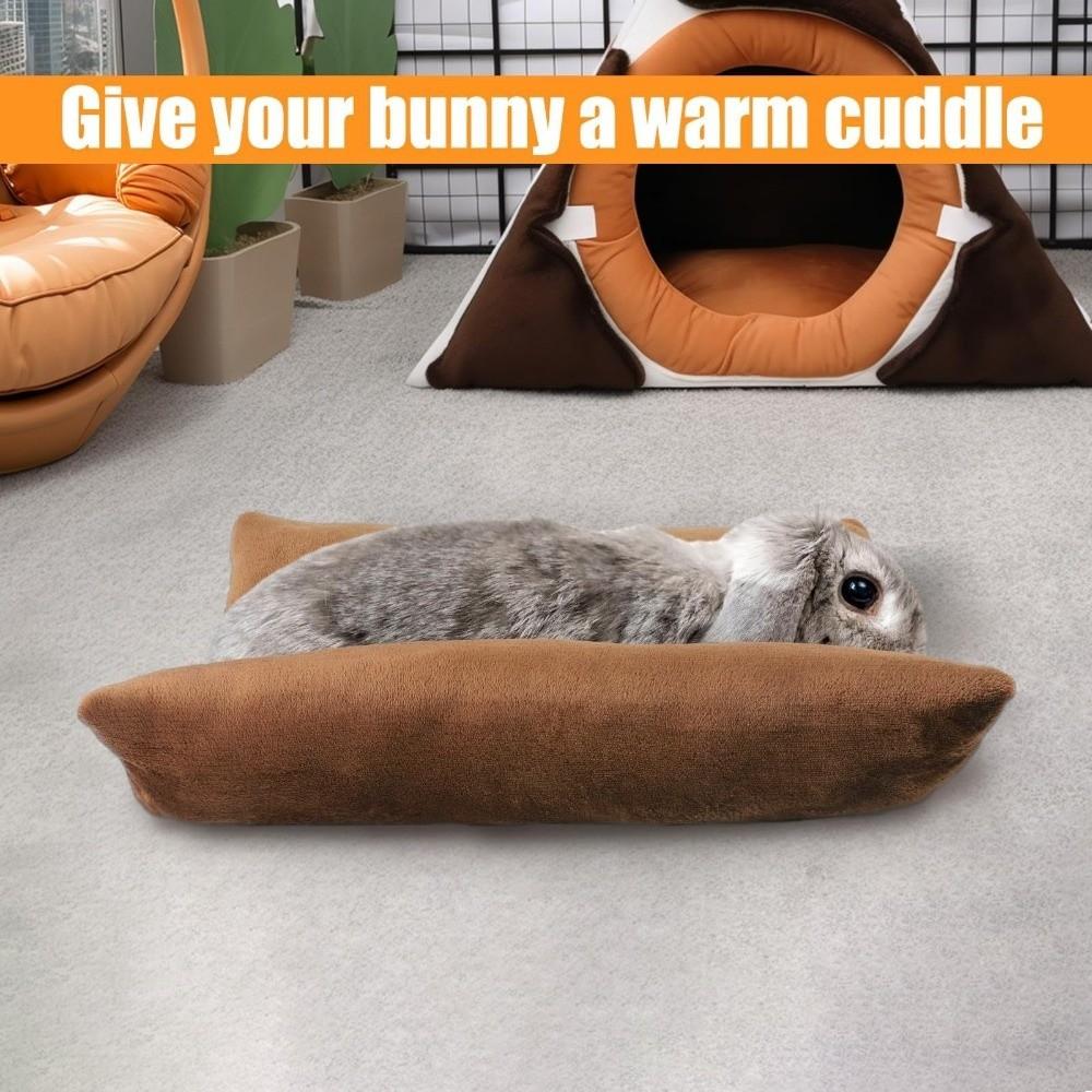 Thickened Bunny Concave Bed Washable Rabbit Plush Mat Soft Rabbit Cushion Small Pet