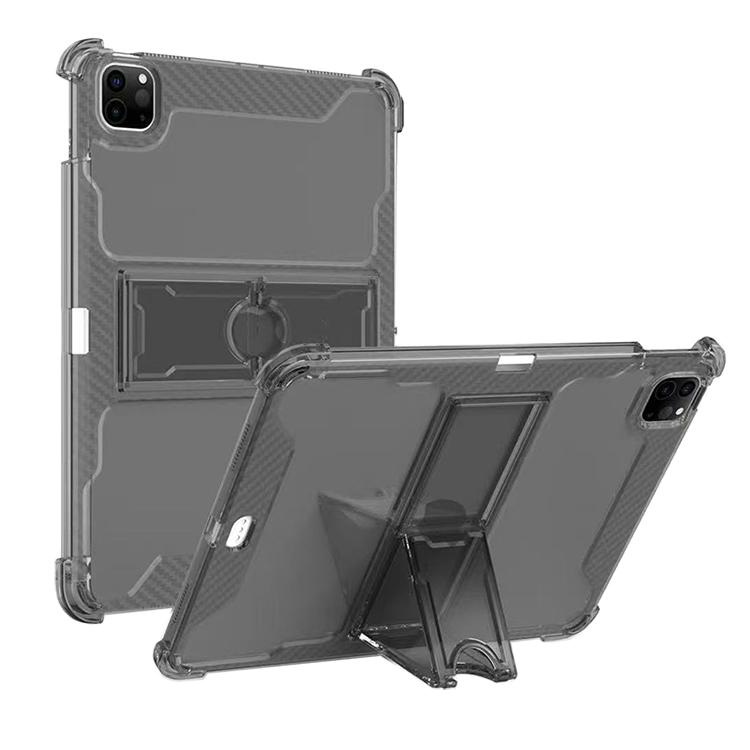 Для iPad Pro 11 дюймов (М4 / М5) Чехол 2024/2025 Выпуск с подставкой/слотом для стилуса Мягкий ТПУ Прозрачная задняя крышка Защитный