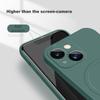 Liquid Silicone Case For iPhone 15 11 12 13 14  Pro Max Mini X XR Xs Plus Phone Magnetic Wireless Charging For Magsafe Cover